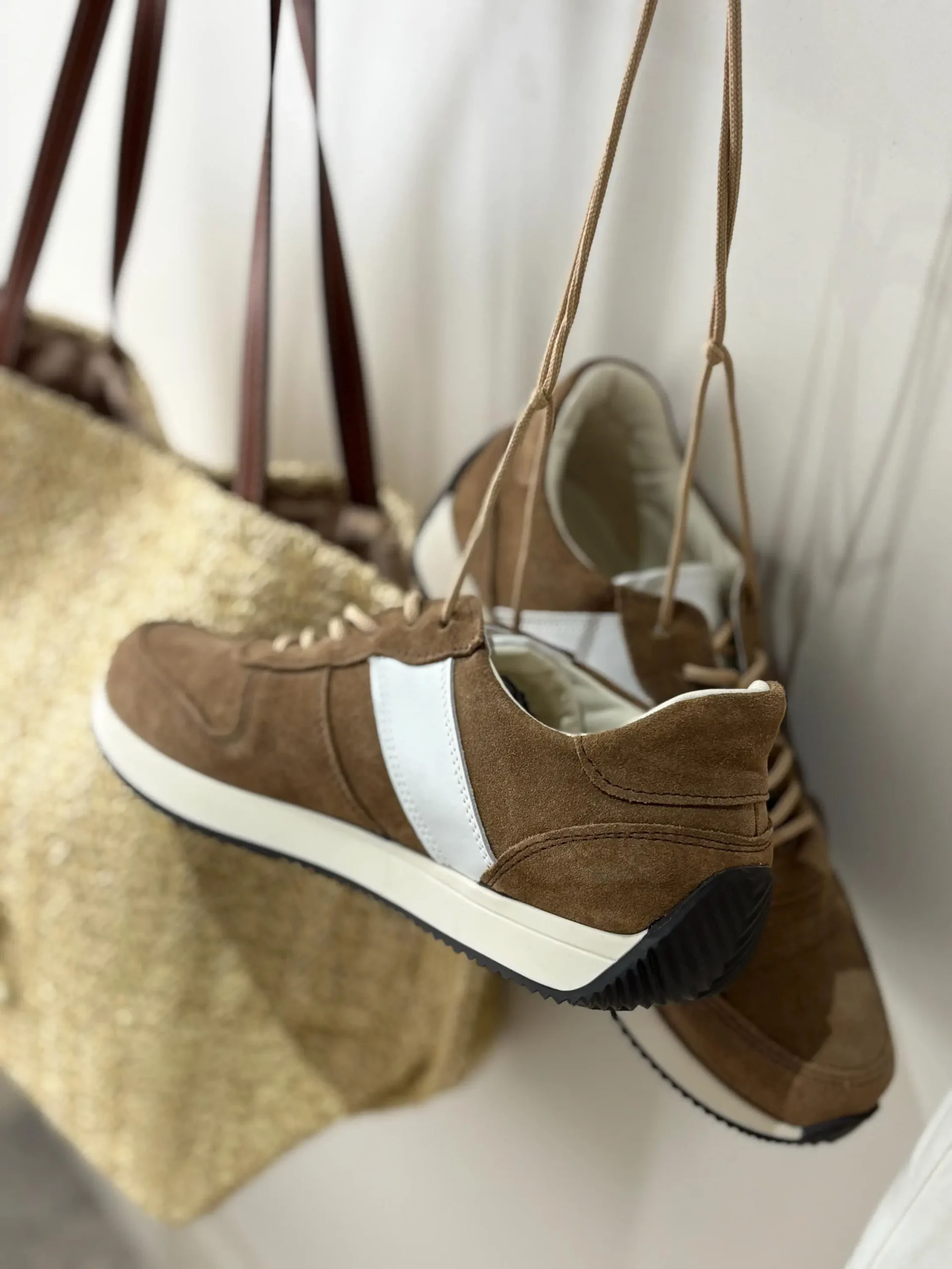 Retro Brown Suede Shoes Handmade Women S Casual