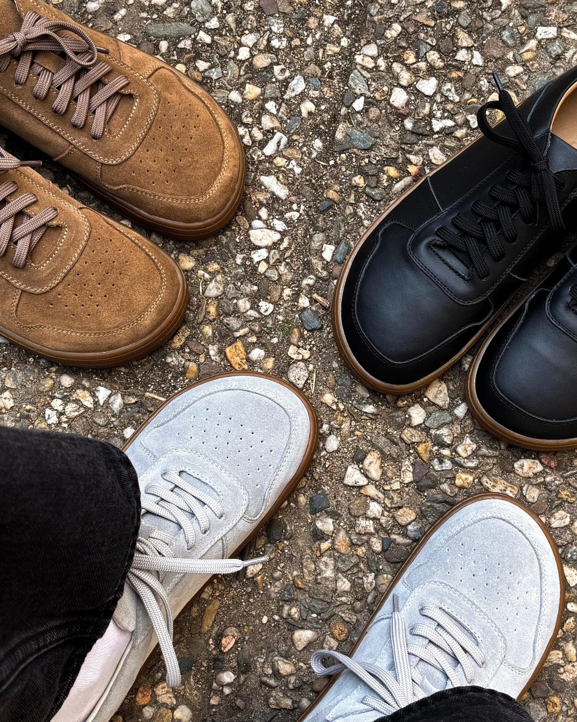 Leather Barefoot Sneakers Wide Toe Box Breite Zehenbox