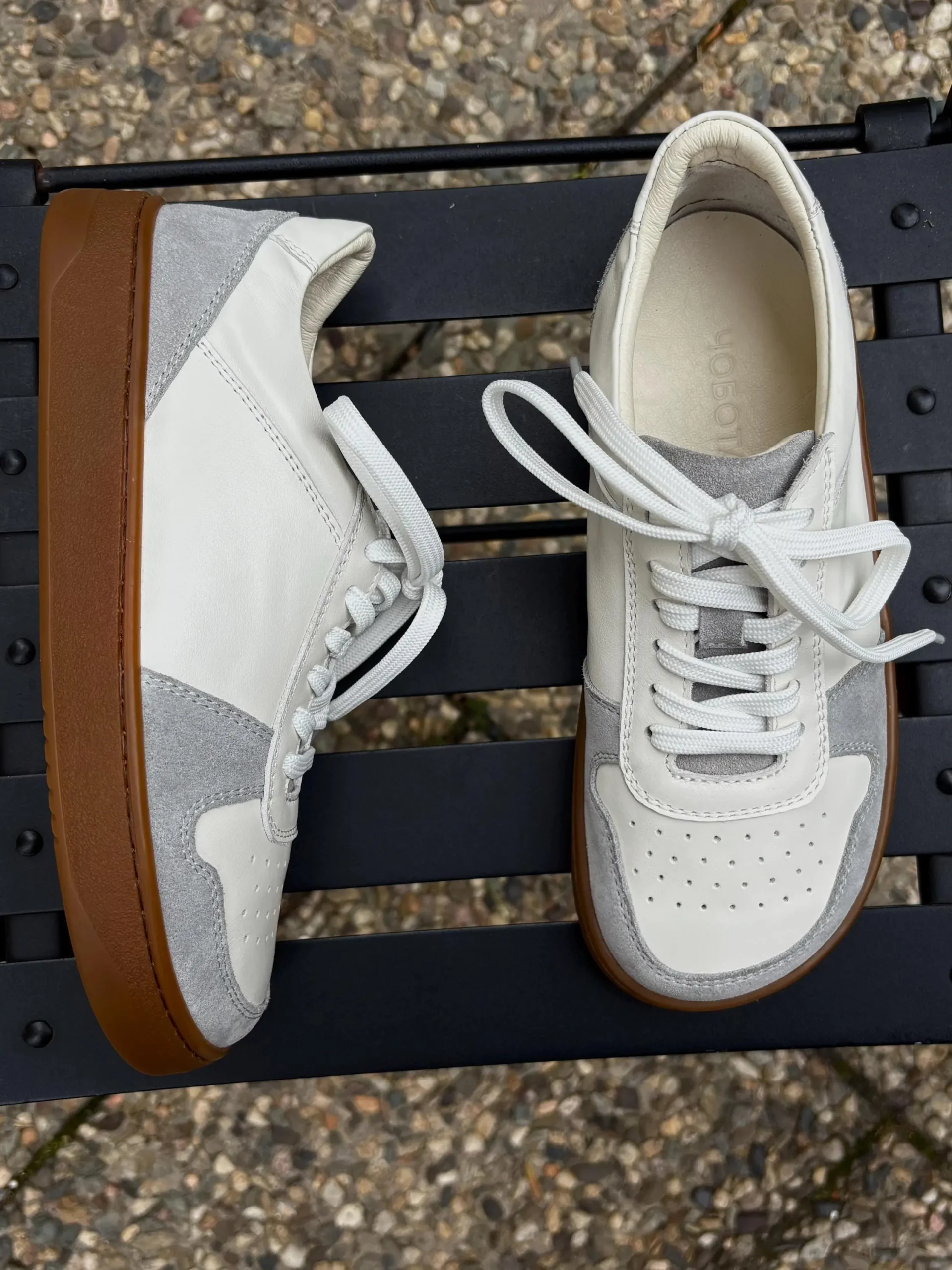 Handmade Leather Barefoot Sneakers Wide Toe Box Zero